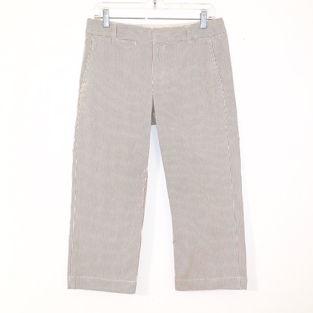 Gap Pinstripe Seersucker Cropped Pants